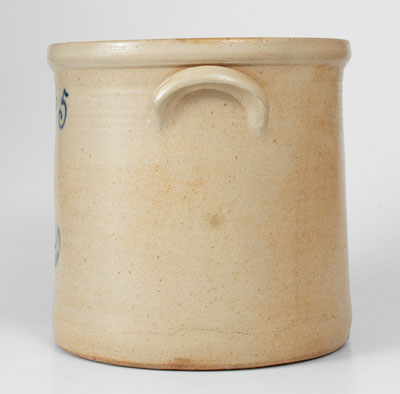 J. BURGER, JR. / ROCHESTER, NY 5 Gal. Stoneware Crock w/ Elaborate Game Bird Decoration