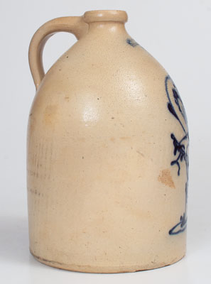 J. & E. NORTON / BENNINGTON, VT Stoneware Jug with Cobalt Pheasant on Stump Decoration