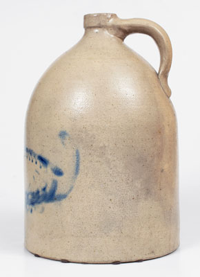 Extremely Rare N. CLARK, JR. / ATHENS, NY 4-Gal. Stoneware Deer Jug