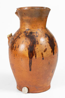 Anthony Baecher / Bacher Redware Pitcher, Signed