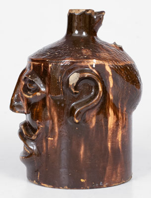 Exceptional Stoneware Face Jug attrib. Ernest Galloway, Paducah, Kentucky