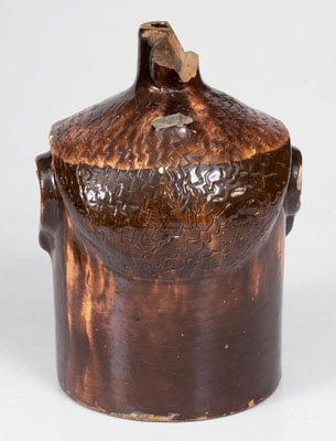 Exceptional Stoneware Face Jug attrib. Ernest Galloway, Paducah, Kentucky