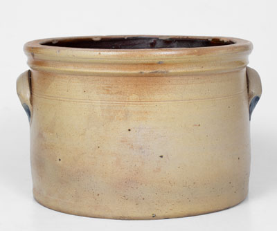 Rare COWDEN & WILCOX / HARRISBURG, PA Stoneware Cake Crock w/ Bird Decoration