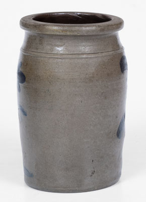 Fine Half-Gallon Western PA Stoneware Jar w/ Elaborate Freehand Cobalt Decoration