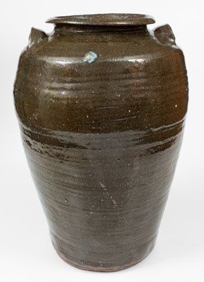 Seven-Gallon North Carolina Alkaline-Glazed Stoneware Jar, late 19th century