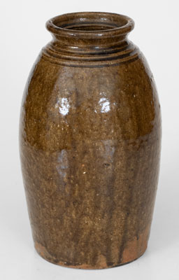 JFS (James Franklin Seagle), Lincoln County, North Carolina Stoneware Jar