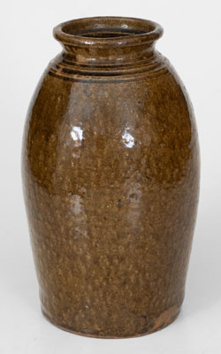 JFS (James Franklin Seagle), Lincoln County, North Carolina Stoneware Jar