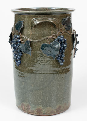 Five-Gallon Stoneware Jar w/ Applied Grapevine Decoration, Michael Crocker (Lula, GA), 2001