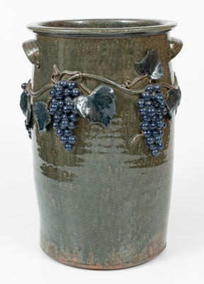 Five-Gallon Stoneware Jar w/ Applied Grapevine Decoration, Michael Crocker (Lula, GA), 2001