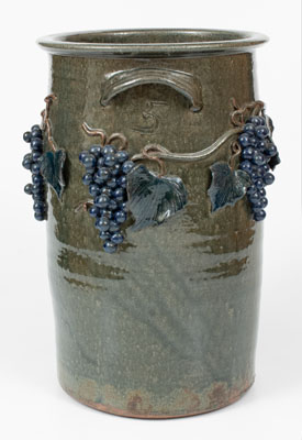 Five-Gallon Stoneware Jar w/ Applied Grapevine Decoration, Michael Crocker (Lula, GA), 2001