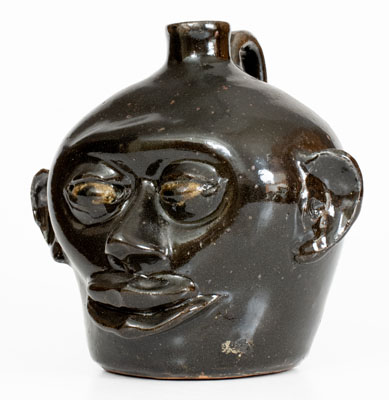 Scarce Early-Period Lanier Meaders (Cleveland, GA) Face Jug, circa 1970