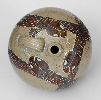 Michel Bayne Pottery Snake Jug (Greenville, South Carolina)