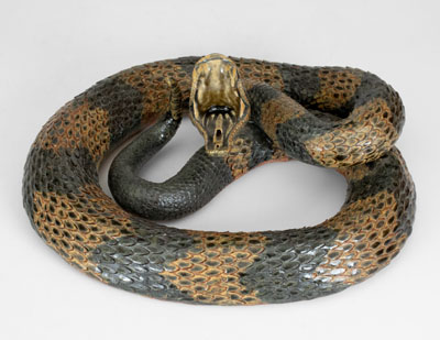 Michael and Melvin Crocker Stoneware Rattlesnake, 1998