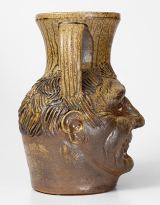 Michel Bayne Pottery (Greenville, SC) Stoneware Pitcher, after Martin Bros.