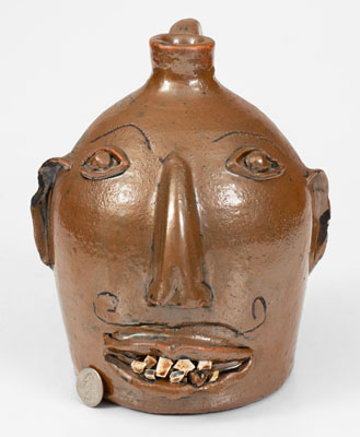 Rare Otto Brown Face Jug with Special Inscription, 1971