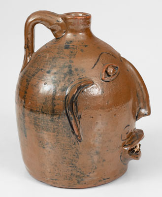 Rare Otto Brown Face Jug with Special Inscription, 1971