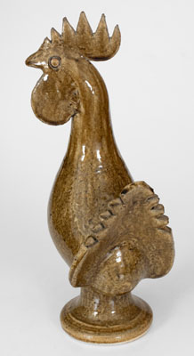 Edwin Meaders (Cleveland, Georgia) Pottery Rooster, 1987