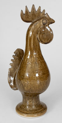 Edwin Meaders (Cleveland, Georgia) Pottery Rooster, 1987