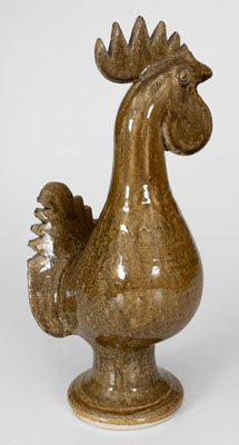 Edwin Meaders (Cleveland, Georgia) Pottery Rooster, 1987