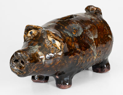 Marie Rogers Pottery Pig Bank, Meansville, Georgia