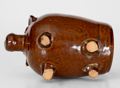 Evan Brown Pottery Pig Bank, Arden, NC, c1990