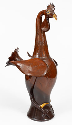 Roger Corn, Barks County, Georgia Pottery Rooster, 2001