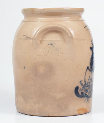 Scarce L. LEHMAN & CO / WEST 12TH ST NY (Manhattan) Stoneware Deer Crock