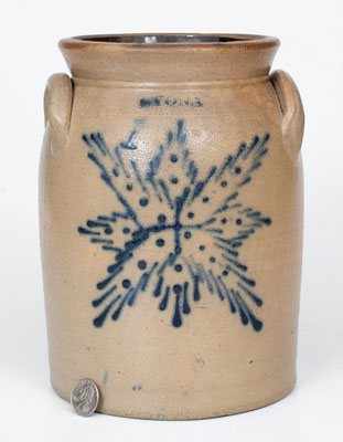 LYONS (Thompson Harrington, Lyons, NY) Stoneware Starburst Jar