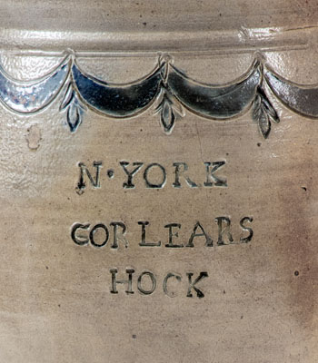 Very Fine COMMERAW S STONEWARE / N. YORK / CORLEARS HOOK Stoneware Jar, ex-Georgeanna Greer