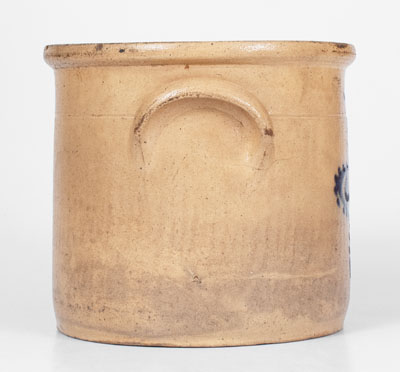 Cortland, New York Stoneware Jar w/ Cobalt Daisy Decoration, 1867-69