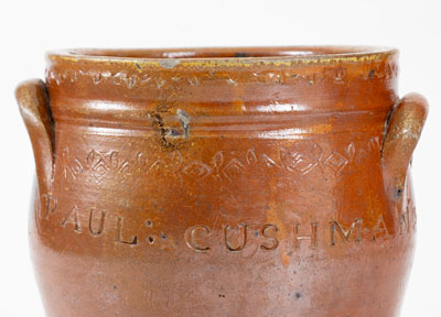 Albany-Glazed PAUL CUSHMAN (Albany, New York) Stoneware Jar