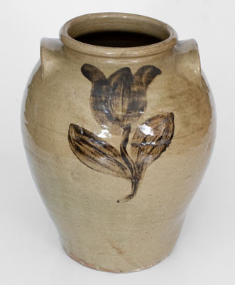 Extremely Rare and Important PHOENIX FACTORY / ED : SC Stoneware Jar, Edgefield District, SC, c1840