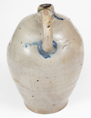 C. CROLIUS / MANUFACTURER / NEW YORK Stoneware Jug w/ Cobalt Decoration