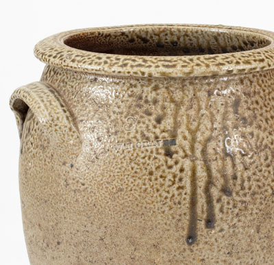 Scarce W. N. CRAVEN, Randolph County, NC 3 Gal. Stoneware Jar