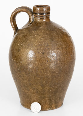 Scarce JCM Half-Gallon Stoneware Jug attrib. Daniel Seagle, Lincoln County, NC, c1840