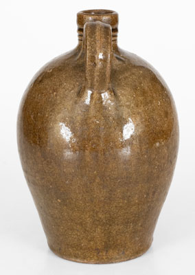 Scarce JCM Half-Gallon Stoneware Jug attrib. Daniel Seagle, Lincoln County, NC, c1840