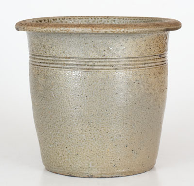 J. M. HAYS (Randolph County, North Carolina) Salt-Glazed Stoneware Cream Riser