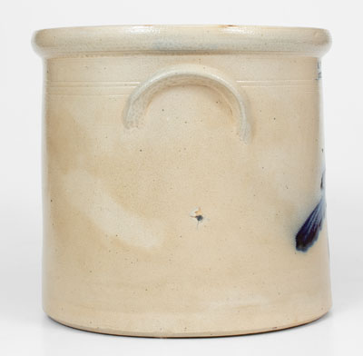 J. NORTON & CO. / BENNINGTON, VT 3 Gal. Stoneware Crock w/ Bold Bird Decoration