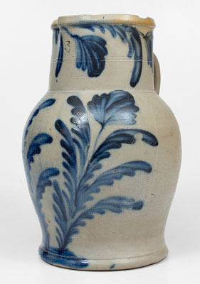 Exceptional 3 Gal. Stoneware Pitcher, Richard C. Remmey, Philadelphia, PA, c1880