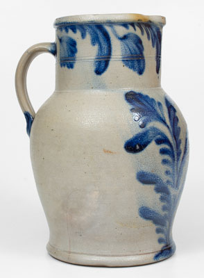 Exceptional 3 Gal. Stoneware Pitcher, Richard C. Remmey, Philadelphia, PA, c1880