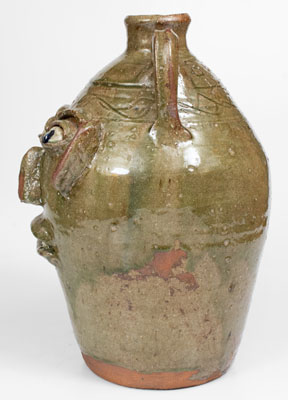 Fine Large-Sized Stoneware Face Jug, Inscribed 