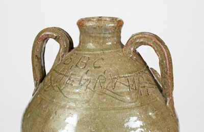 Fine Large-Sized Stoneware Face Jug, Inscribed