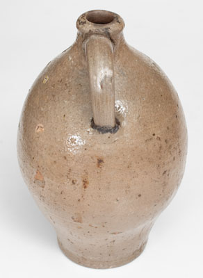 Fine 18th Century New York City Stoneware Jug w/ Incised Floral Decoration, probably Crolius Family