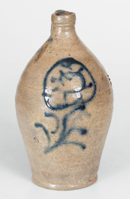 Small-Sized NY State Stoneware Jug, probably Howe & Clark, Athens, NY, early 19th century