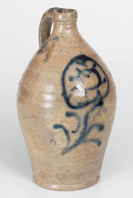 Small-Sized NY State Stoneware Jug, probably Howe & Clark, Athens, NY, early 19th century