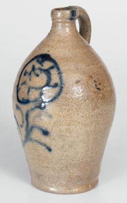 Small-Sized NY State Stoneware Jug, probably Howe & Clark, Athens, NY, early 19th century