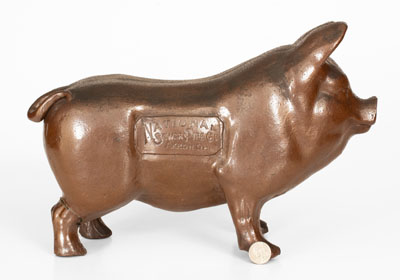 Unusual Large-Sized Sewertile Pig Impressed NATIONAL SEWER PIPE CO. / AKRON, OH