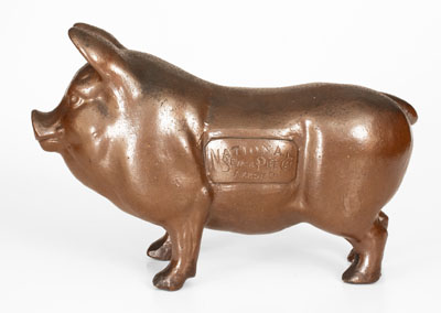 Unusual Large-Sized Sewertile Pig Impressed NATIONAL SEWER PIPE CO. / AKRON, OH