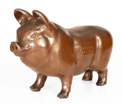 Unusual Large-Sized Sewertile Pig Impressed NATIONAL SEWER PIPE CO. / AKRON, OH