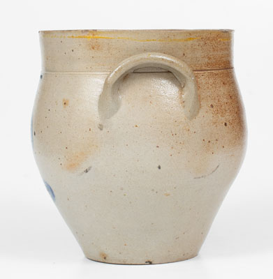 2 Gal. L. NORTON & SON, Bennington, VT Stoneware Jar w/ Floral Decoration, c1835